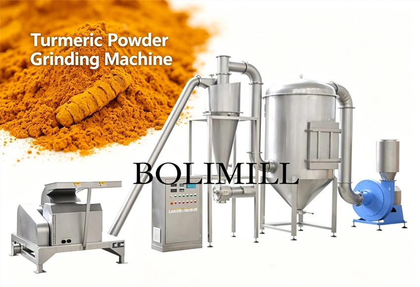 80-1500 kg/hr Capacity Turmeric Powder Grinding Machine by Baoli Machinery Turmeric Powder Grinding Machine